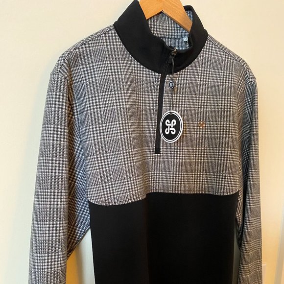 ALBERTO Glen Plaid Qtr Zip Pullover - Picture 4 of 6